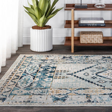 Osuna Diamond Vintage Medallion Area Rug